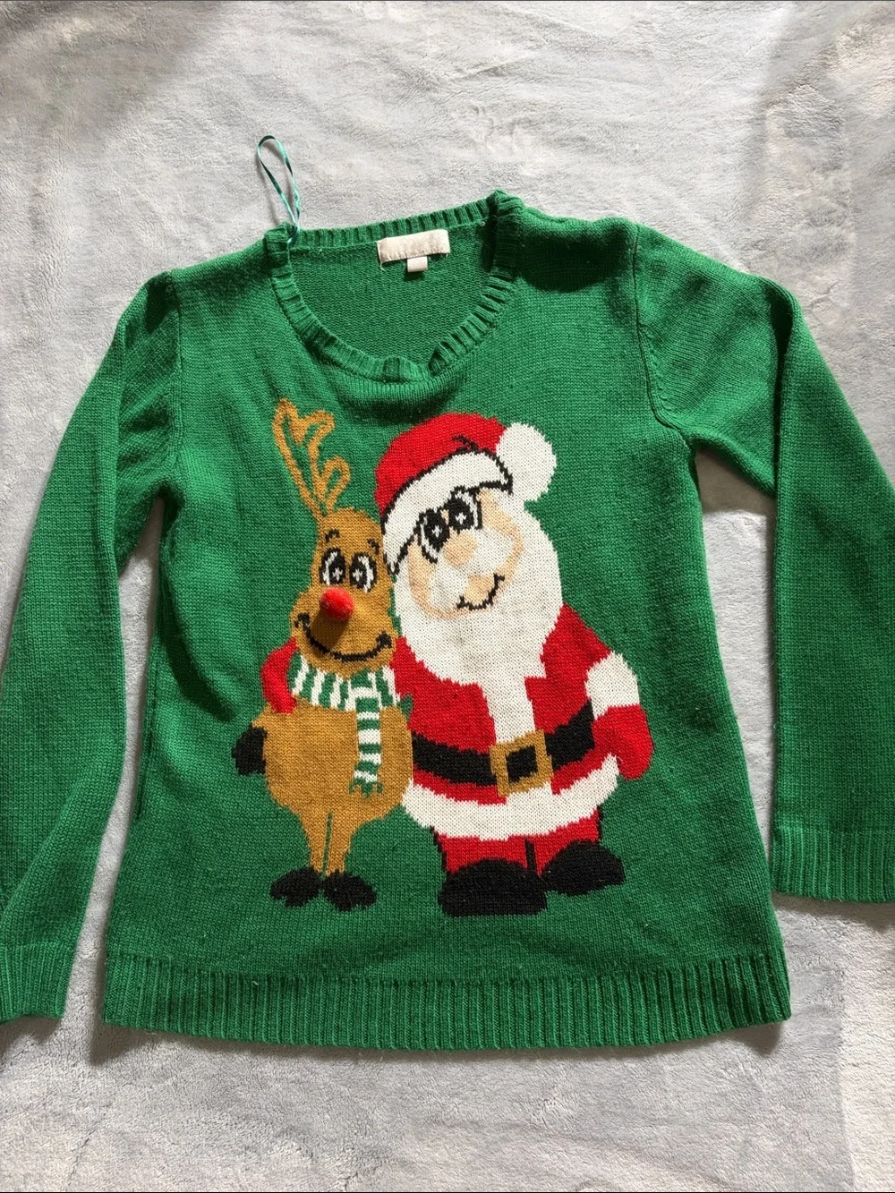 Carolyn Taylor Green Knit Sweater Women’s medium
